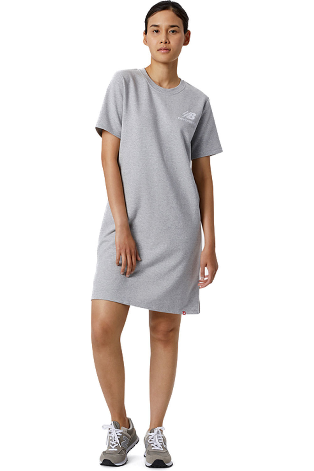 New Balance camiseta manga corta mujer New Balance NB Essentials Dress vista frontal New Balance camiseta manga corta mujer New Balance NB Essentials Dress vista frontal