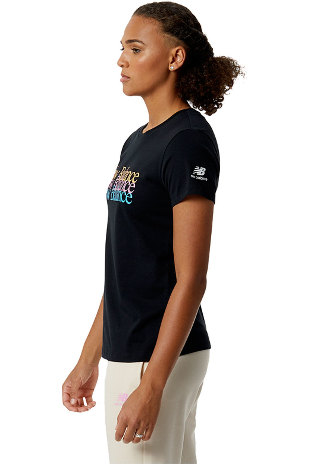 New Balance camiseta manga corta mujer New Balance NB Essentials Celebrate Tee vista trasera New Balance camiseta manga corta mujer New Balance NB Essentials Celebrate Tee vista trasera