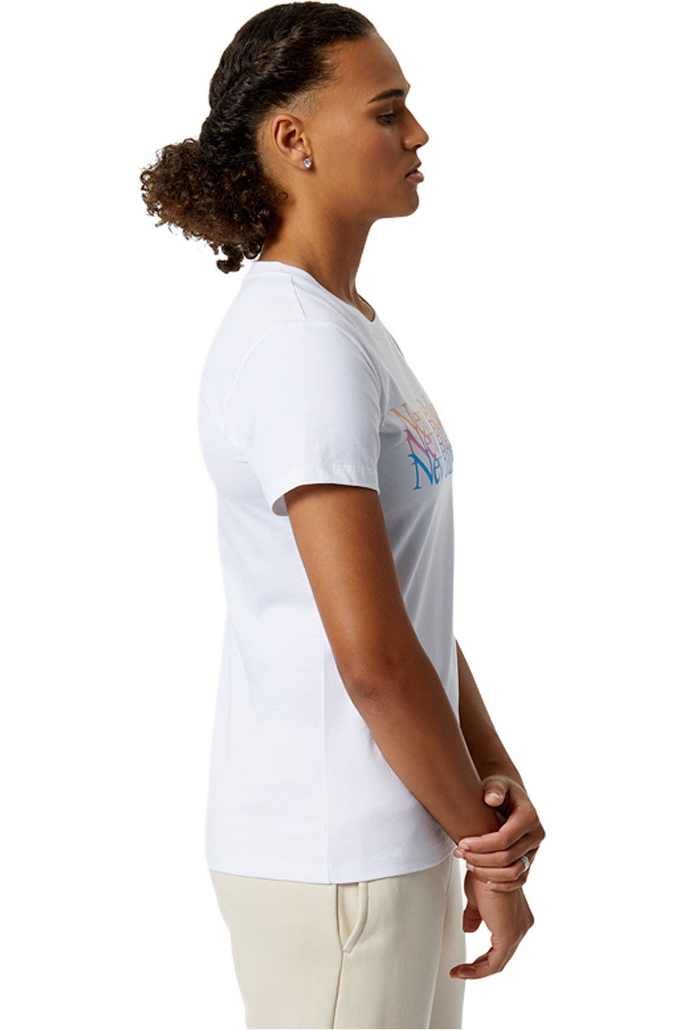 New Balance camiseta manga corta mujer New Balance NB Essentials Celebrate Tee vista trasera New Balance camiseta manga corta mujer New Balance NB Essentials Celebrate Tee vista trasera