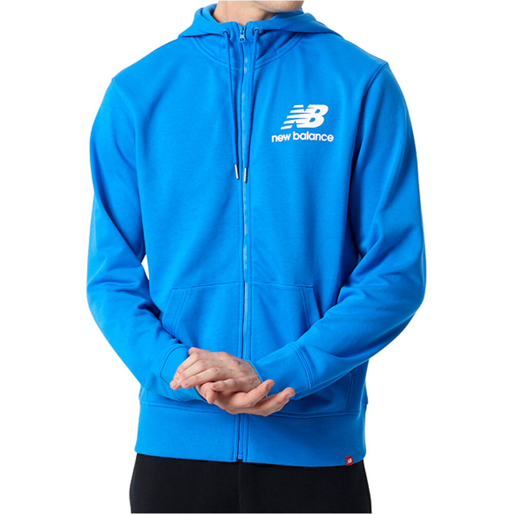 New Balance sudadera hombre New Balance NB Essentials Stacked Full Zip Hoodie 04 New Balance sudadera hombre New Balance NB Essentials Stacked Full Zip Hoodie 04