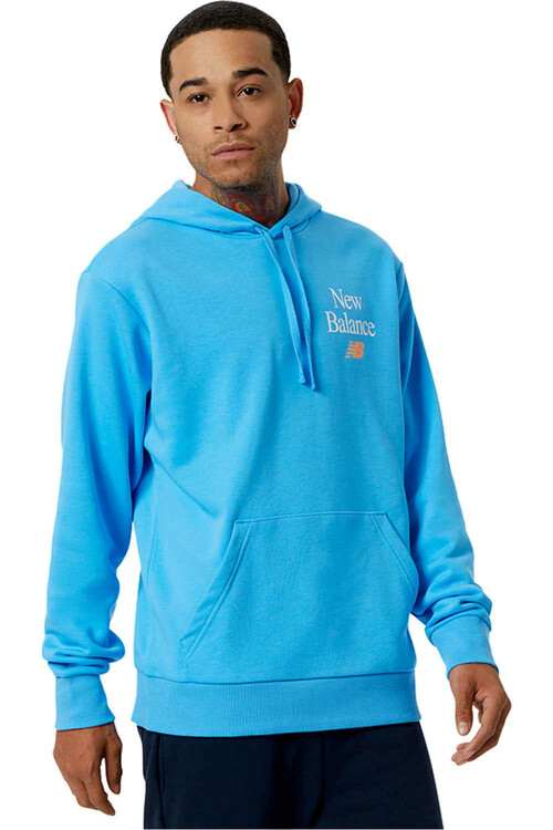 NEW BALANCE NB ESSENTIALS CELEBRATE HOODIE azul