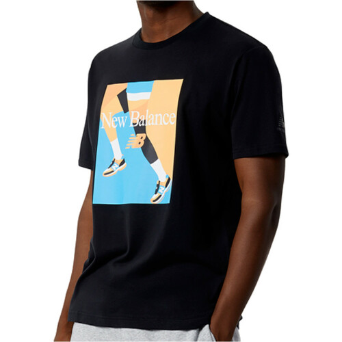 NEW BALANCE NB ESSENTIALS CELEBRATE RUN TEE negro