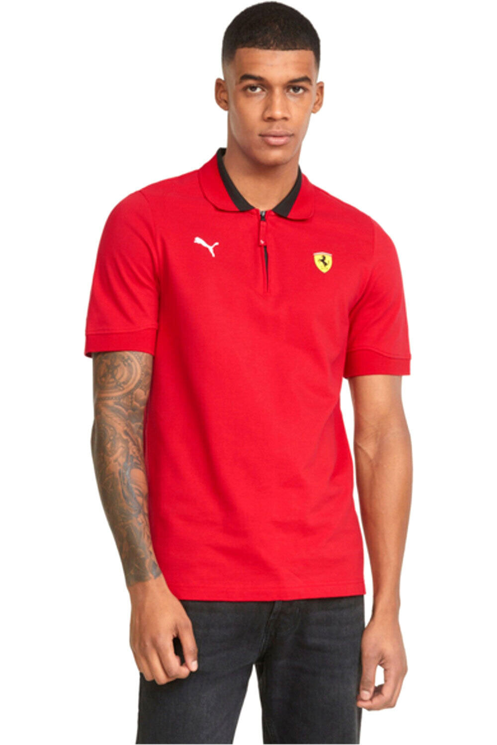 Puma polo manga corta hombre Puma Ferrari Race Polo vista frontal Puma polo manga corta hombre Puma Ferrari Race Polo vista frontal