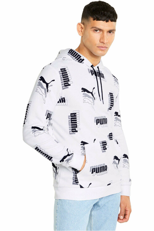 PUMA PUMA POWER AOP HOODI blanco