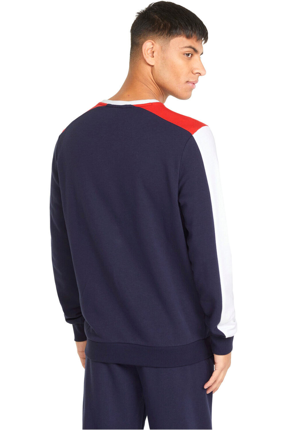 Puma sudadera hombre Puma ESS+ Block Crew TR vista trasera Puma sudadera hombre Puma ESS+ Block Crew TR vista trasera