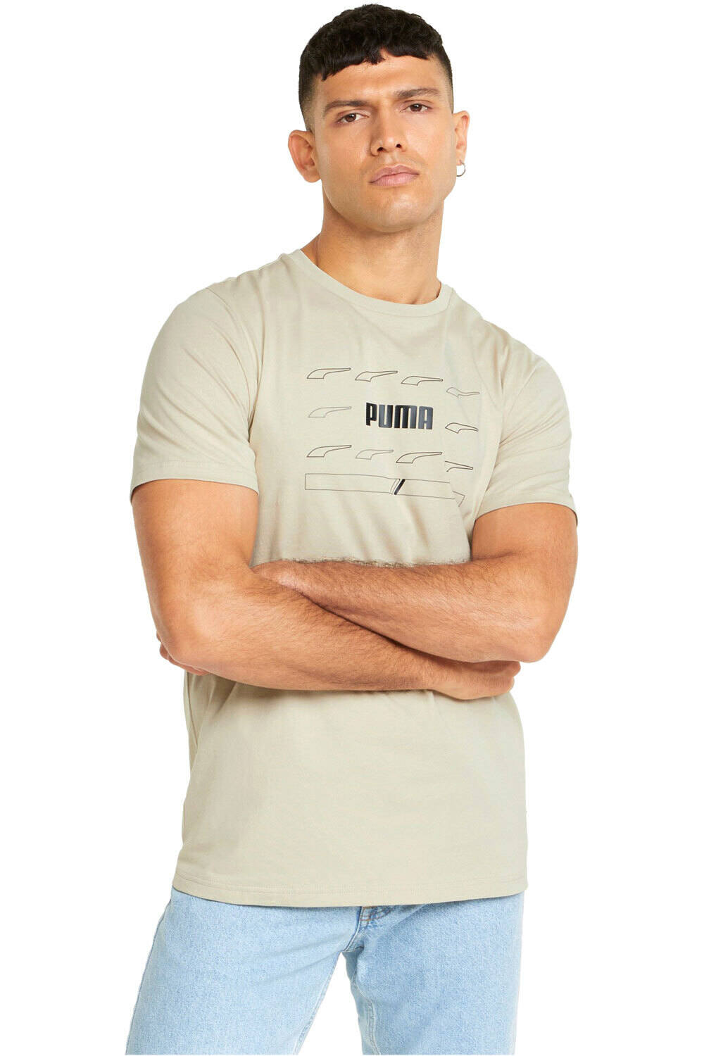 Puma camiseta manga corta hombre Puma RAD/CAL Graphic Tee vista frontal Puma camiseta manga corta hombre Puma RAD/CAL Graphic Tee vista frontal