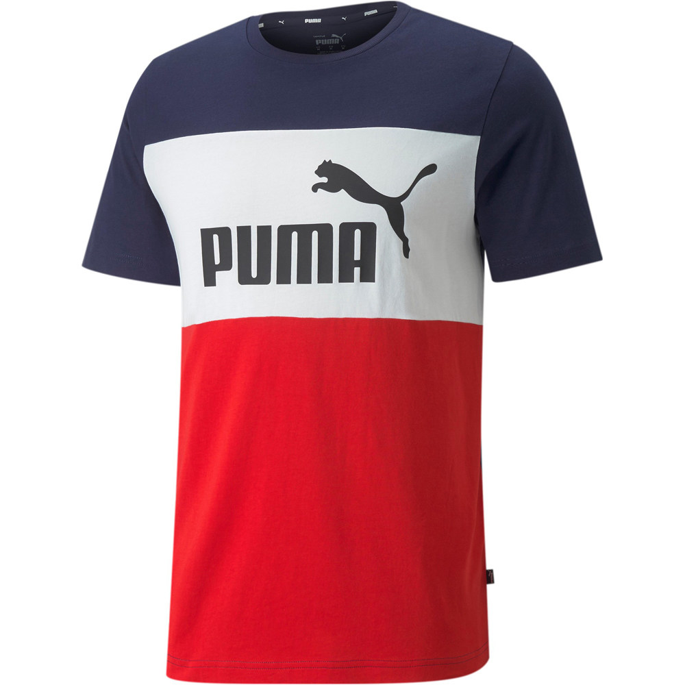 Puma camiseta manga corta hombre Puma ESS+ Colorblock Tee vista detalle Puma camiseta manga corta hombre Puma ESS+ Colorblock Tee vista detalle