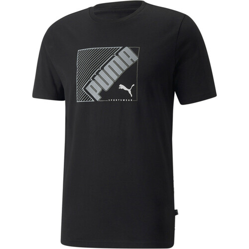 PUMA FLOCK TEE negro