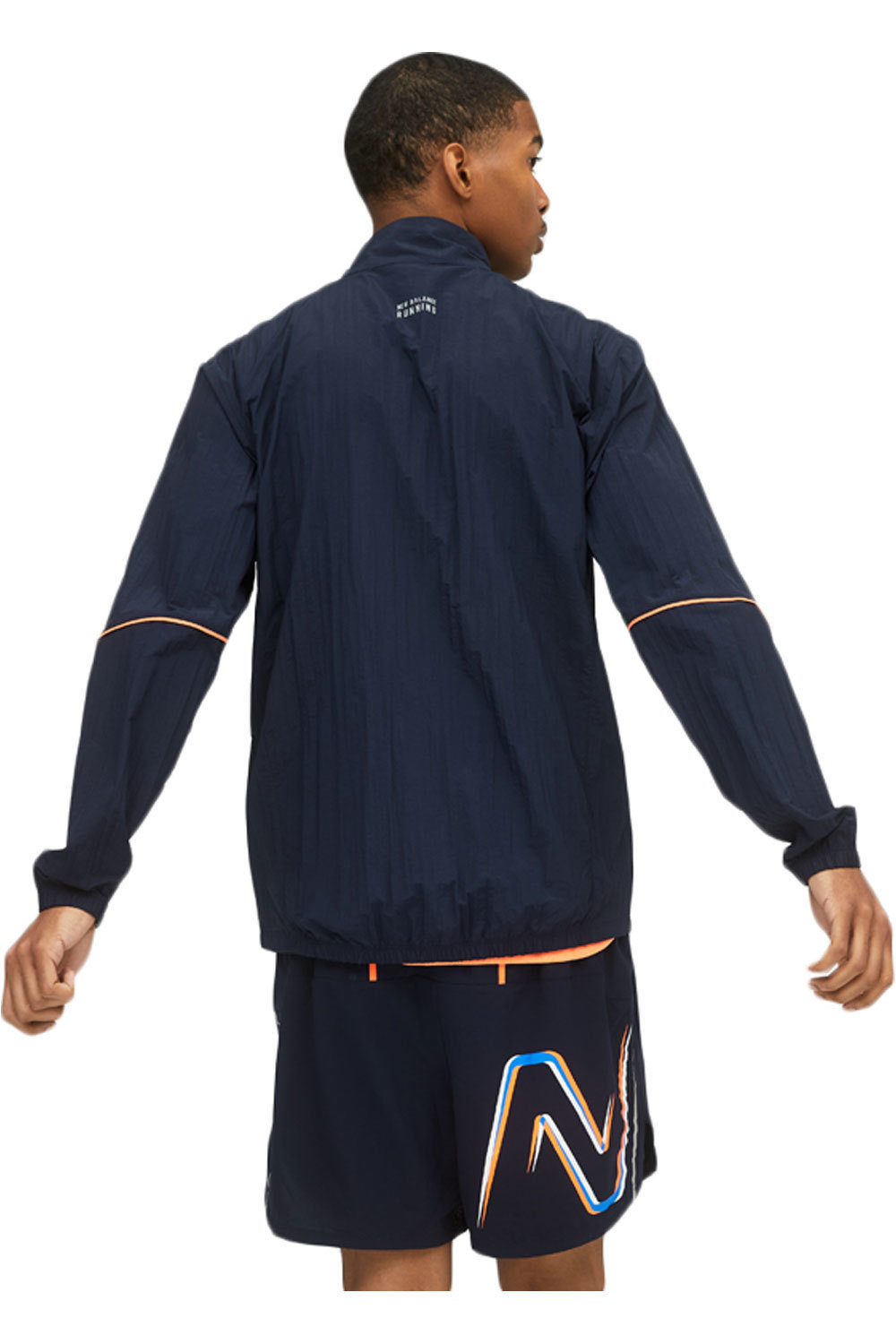 New Balance camiseta técnica manga larga hombre New Balance Printed Impact Run Jacket vista trasera New Balance camiseta técnica manga larga hombre New Balance Printed Impact Run Jacket vista trasera