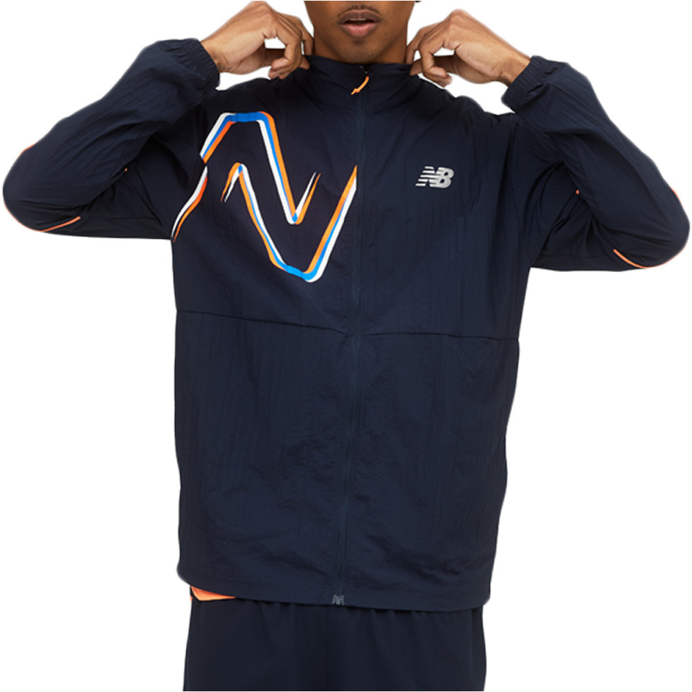 New Balance camiseta técnica manga larga hombre New Balance Printed Impact Run Jacket 04 New Balance camiseta técnica manga larga hombre New Balance Printed Impact Run Jacket 04