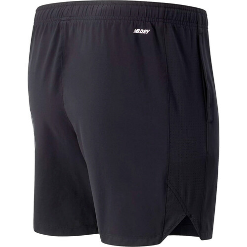 NEW BALANCE 7 INCH TENACITY WOVEN LOGO SHORT negro