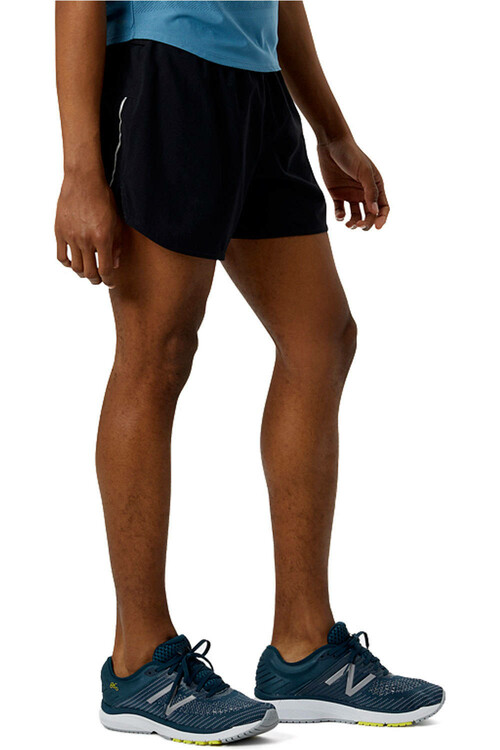 NEW BALANCE IMPACT RUN 5 INCH SHORT negro