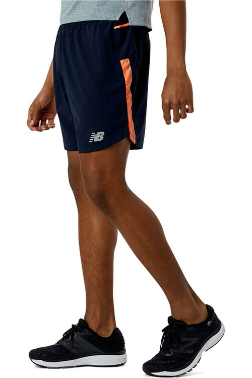 NEW BALANCE IMPACT RUN 7 INCH SHORT naranja
