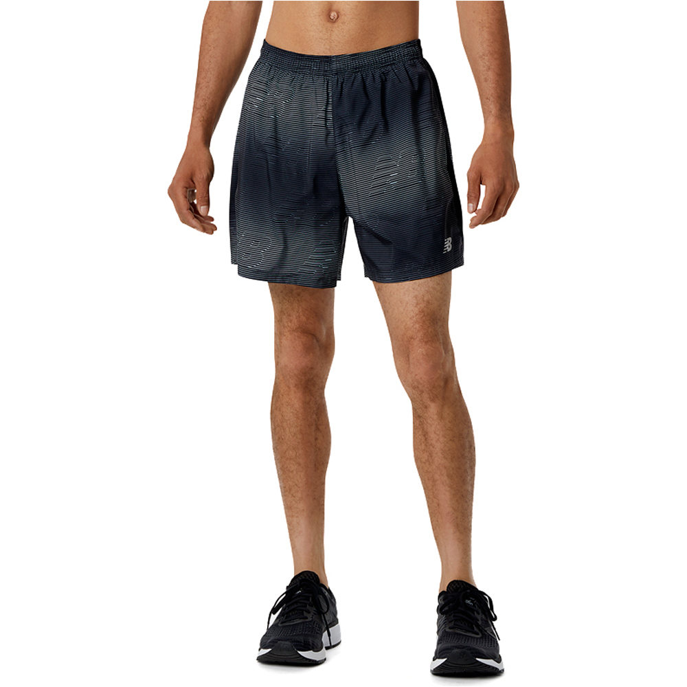New Balance pantaloneta técnica hombre New Balance Printed Accelerate 5 inch Short vista detalle New Balance pantaloneta técnica hombre New Balance Printed Accelerate 5 inch Short vista detalle