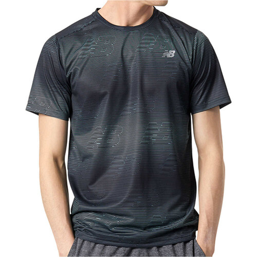 NEW BALANCE PRINTED ACCELERATE SHORT SLEEVE blanco