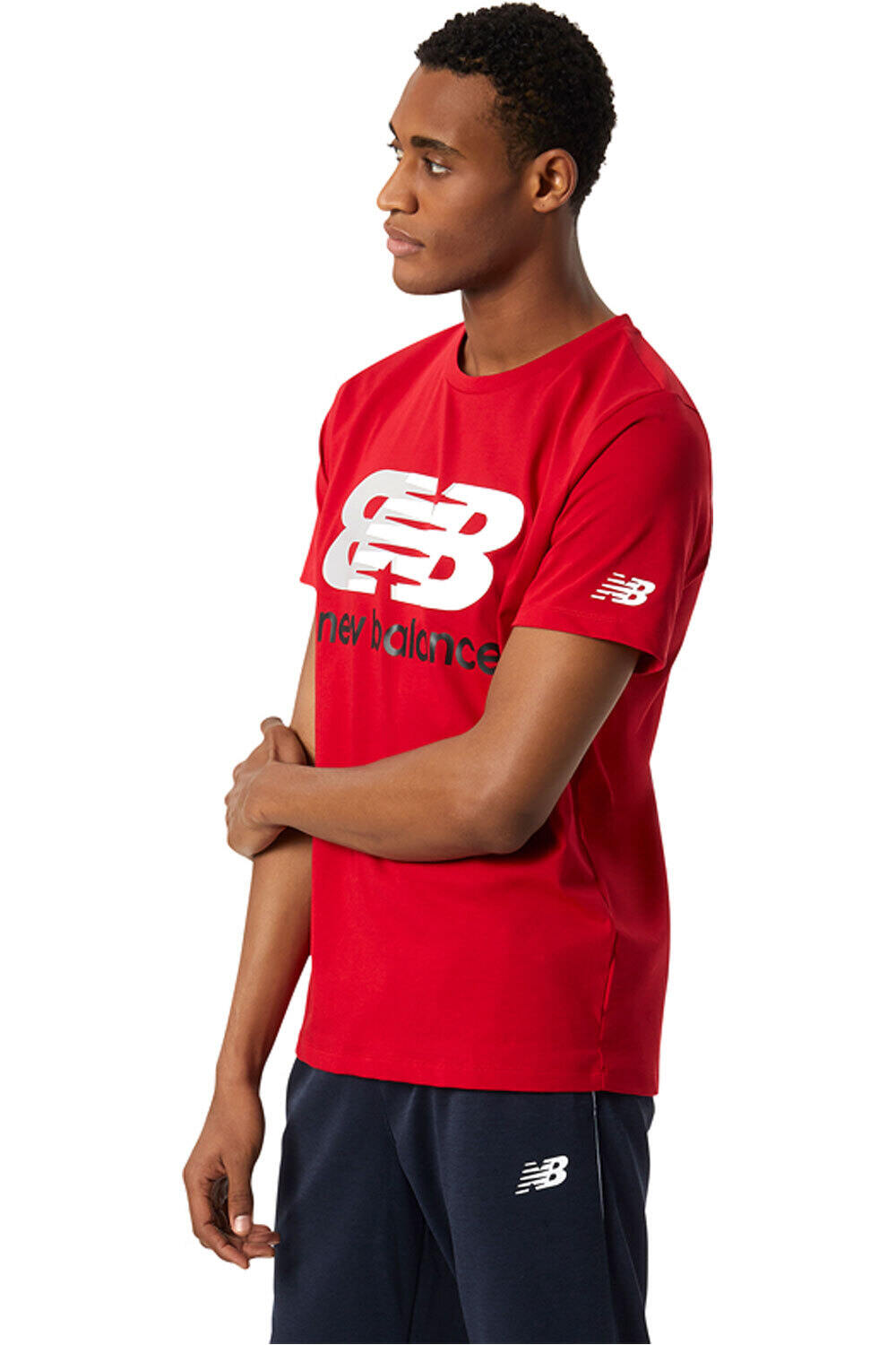 New Balance camiseta técnica manga corta hombre New Balance Graphic Heathertech Tee vista trasera New Balance camiseta técnica manga corta hombre New Balance Graphic Heathertech Tee vista trasera