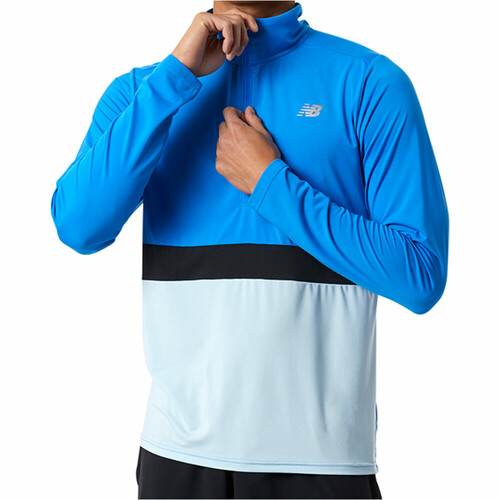NEW BALANCE ACCELERATE HALF ZIP azul