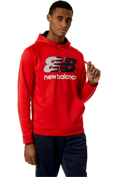 NEW BALANCE TENACITY PERFORMANCE FLEECE HOODIE rojo