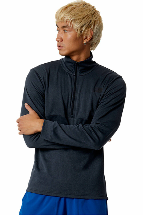 NEW BALANCE TENACITY QUARTER ZIP negro