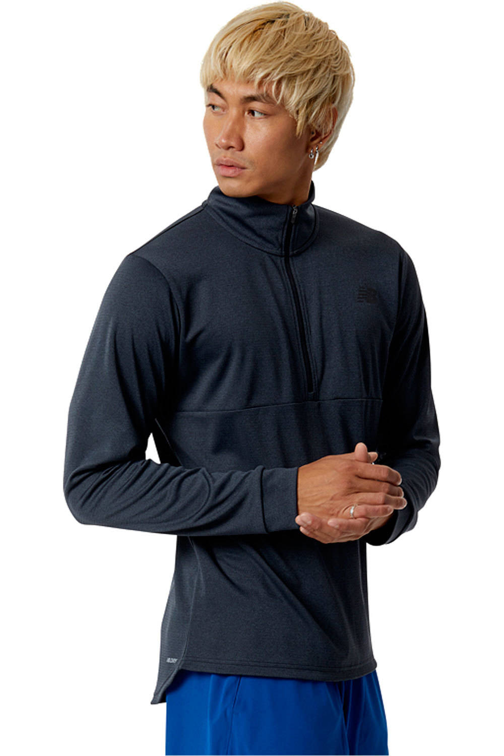 New Balance camiseta técnica manga larga hombre New Balance Tenacity Quarter Zip vista trasera New Balance camiseta técnica manga larga hombre New Balance Tenacity Quarter Zip vista trasera
