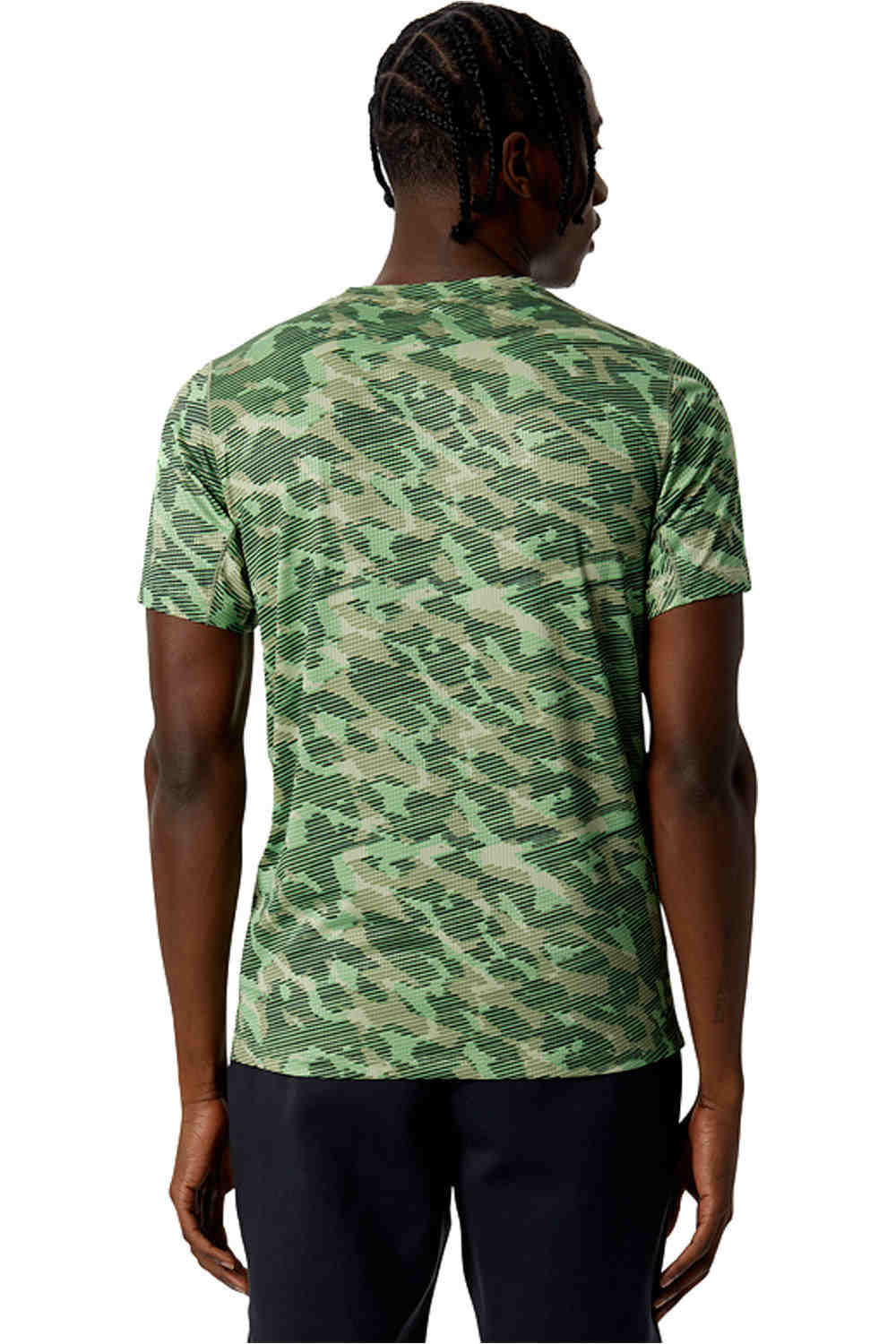 New Balance camiseta técnica manga corta hombre New Balance Tenacity Printed Tee vista trasera New Balance camiseta técnica manga corta hombre New Balance Tenacity Printed Tee vista trasera