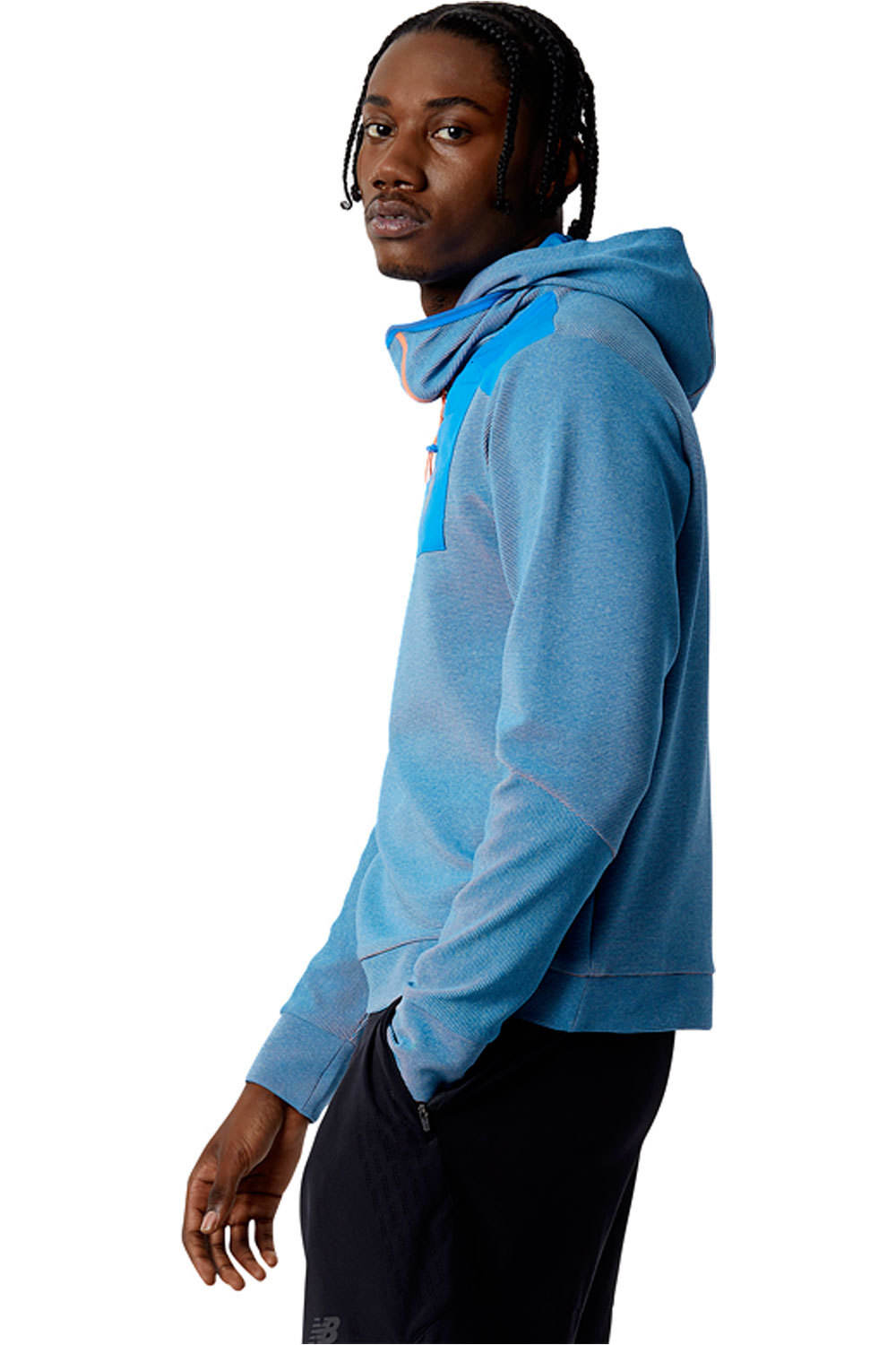 New Balance camiseta técnica manga larga hombre New Balance Q Speed Shift Hoodie vista trasera New Balance camiseta técnica manga larga hombre New Balance Q Speed Shift Hoodie vista trasera