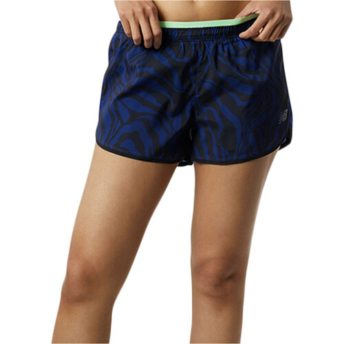 NEW BALANCE PRINT FAST FLIGHT SPLIT SHORT azul
