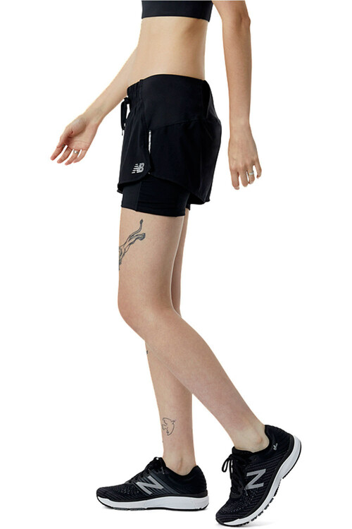 NEW BALANCE IMPACT RUN 2IN1 SHORT negro