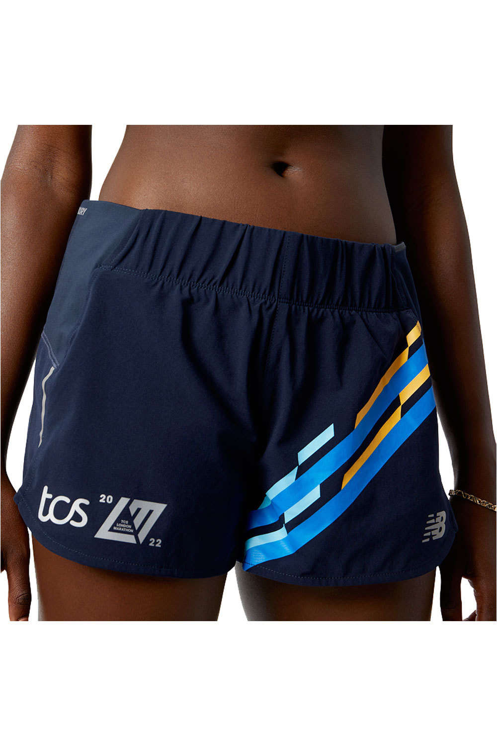 New Balance pantalón running mujer New Balance London Edition Printed Impact 3in Short vista trasera New Balance pantalón running mujer New Balance London Edition Printed Impact 3in Short vista trasera