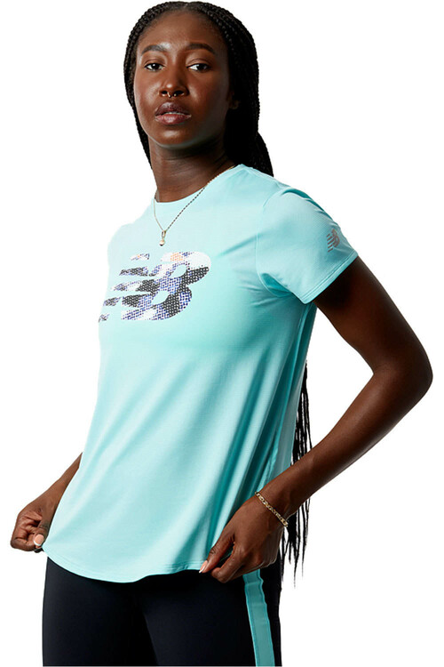 NEW BALANCE GRAPHIC ACCELERATE SS TOP rosa