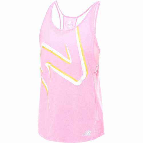NEW BALANCE PRINTED IMPACT RUN TANK rosa
