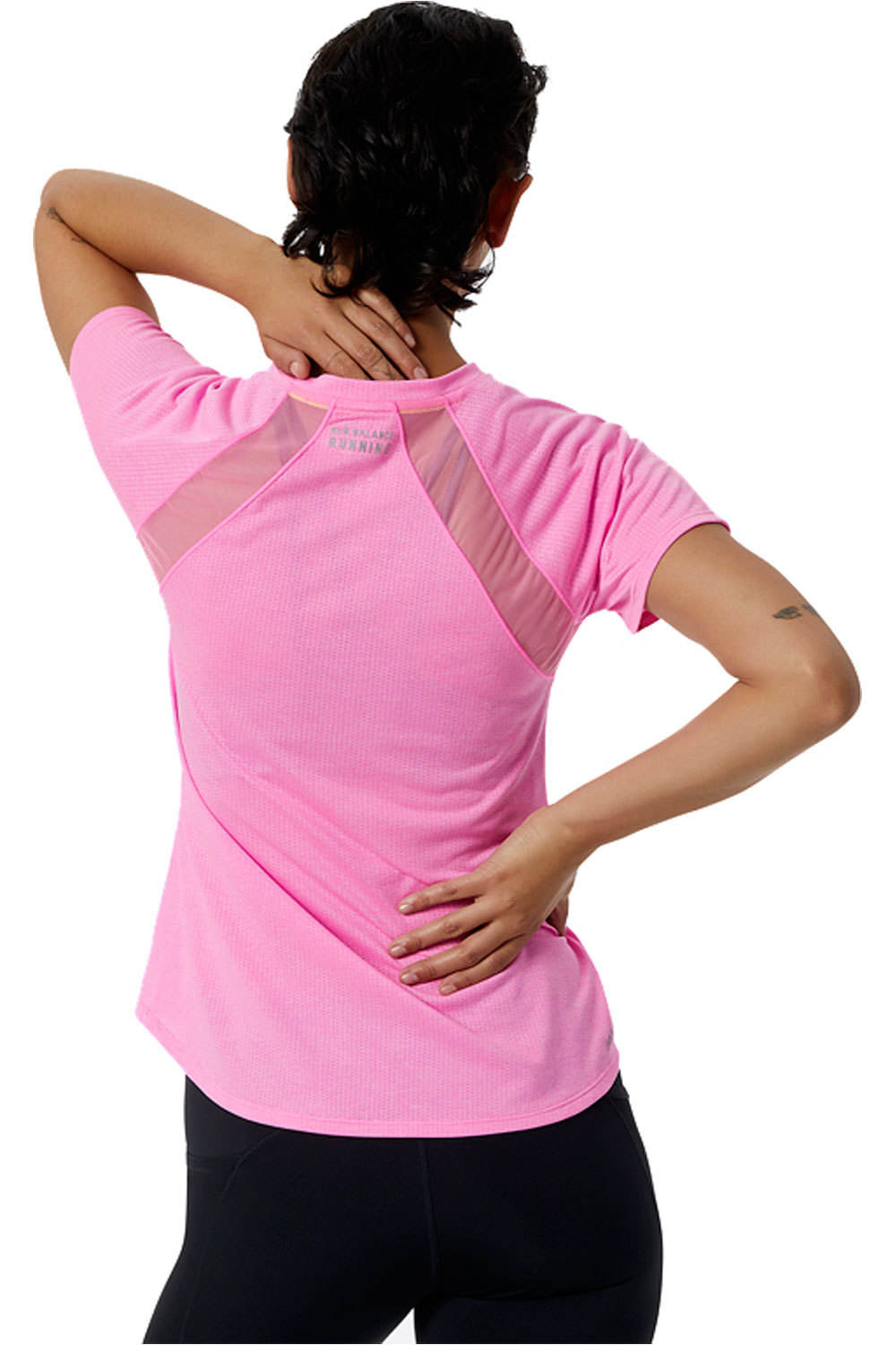 New Balance camiseta entrenamiento manga corta mujer New Balance Impact Run SS vista detalle New Balance camiseta entrenamiento manga corta mujer New Balance Impact Run SS vista detalle