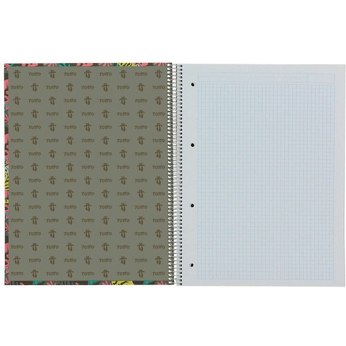 TOTTO CUADERNO A4 TAPA DURA FORRADA marron