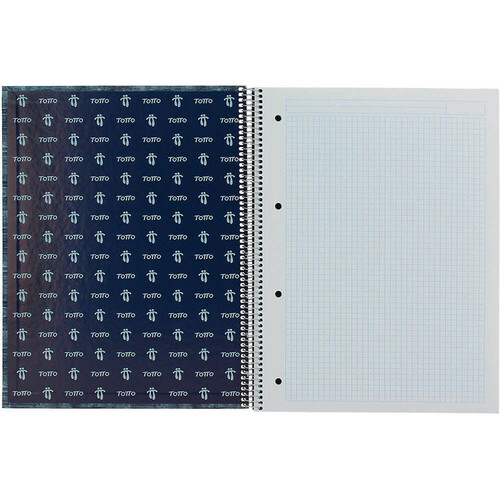TOTTO CUADERNO A4 TAPA DURA FORRADA azul