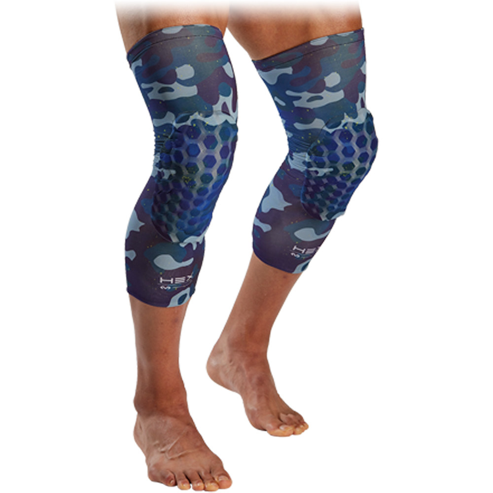 Mcdavid rodillera Mcdavid HEX Reversible Leg Sleeve vista trasera Mcdavid rodillera Mcdavid HEX Reversible Leg Sleeve vista trasera