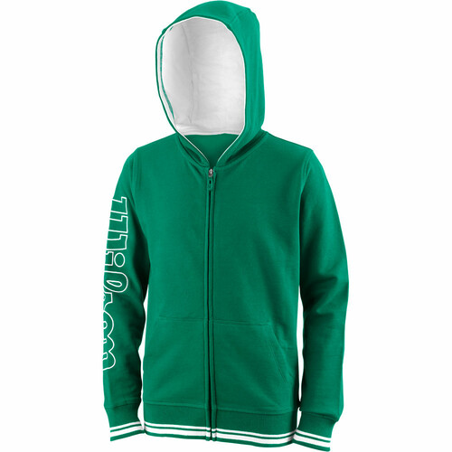 WILSON TEAM II FZ HOODY Y verde