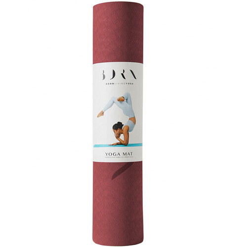 BORN LIVING YOGA MAT MAT WAVE-6MM rojo