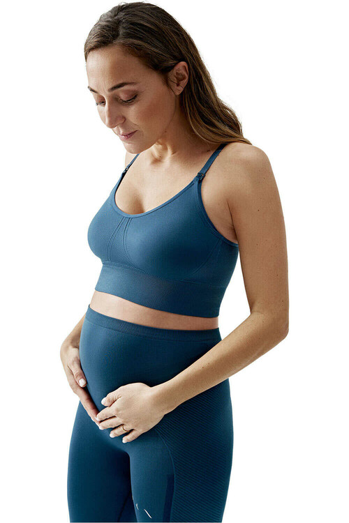BORN LIVING YOGA BRA MATERNITY azul