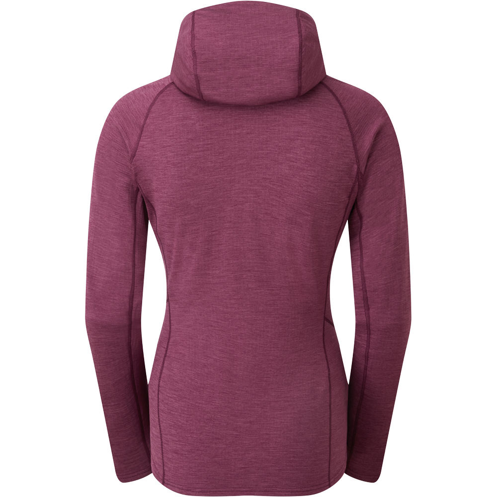 Montane forro polar mujer Montane FEM PROTIUM HOODIE vista trasera Montane forro polar mujer Montane FEM PROTIUM HOODIE vista trasera
