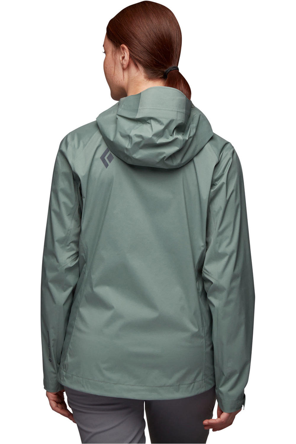 Black Diamond chaqueta impermeable mujer Black Diamond W STORMLINE STRETCH RAIN SHELL vista trasera Black Diamond chaqueta impermeable mujer Black Diamond W STORMLINE STRETCH RAIN SHELL vista trasera