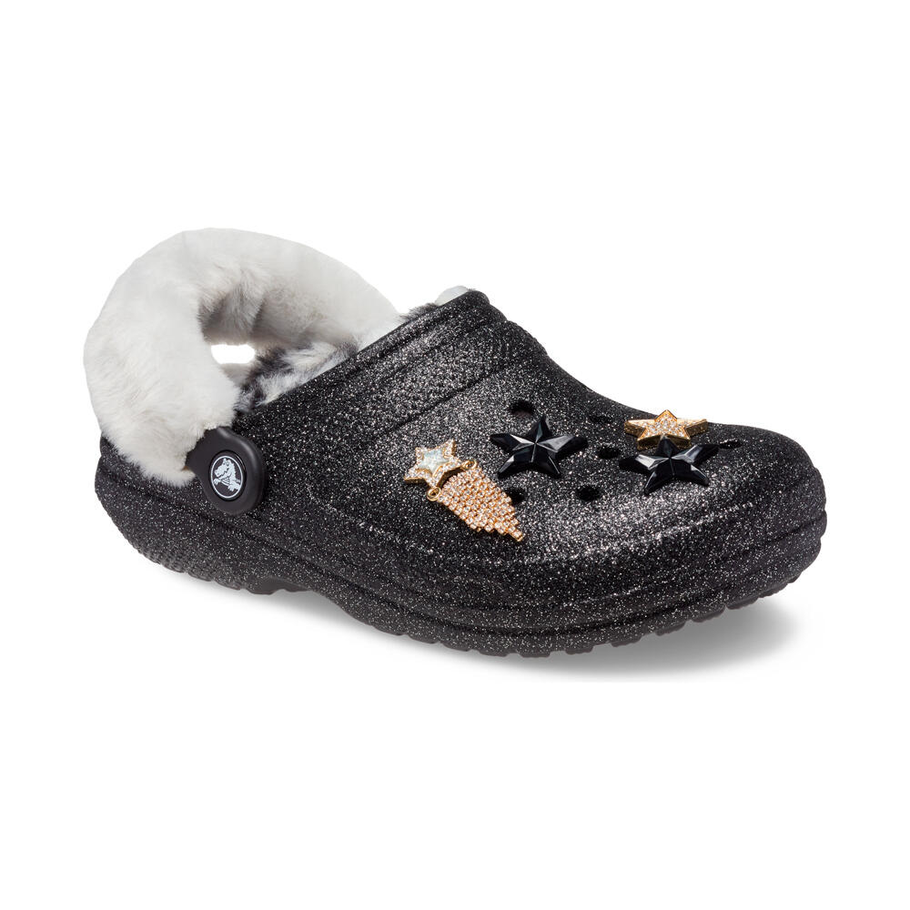 Crocs zueco mujer Crocs ClassicLinedDiscoGlitterClog lateral interior Crocs zueco mujer Crocs ClassicLinedDiscoGlitterClog lateral interior