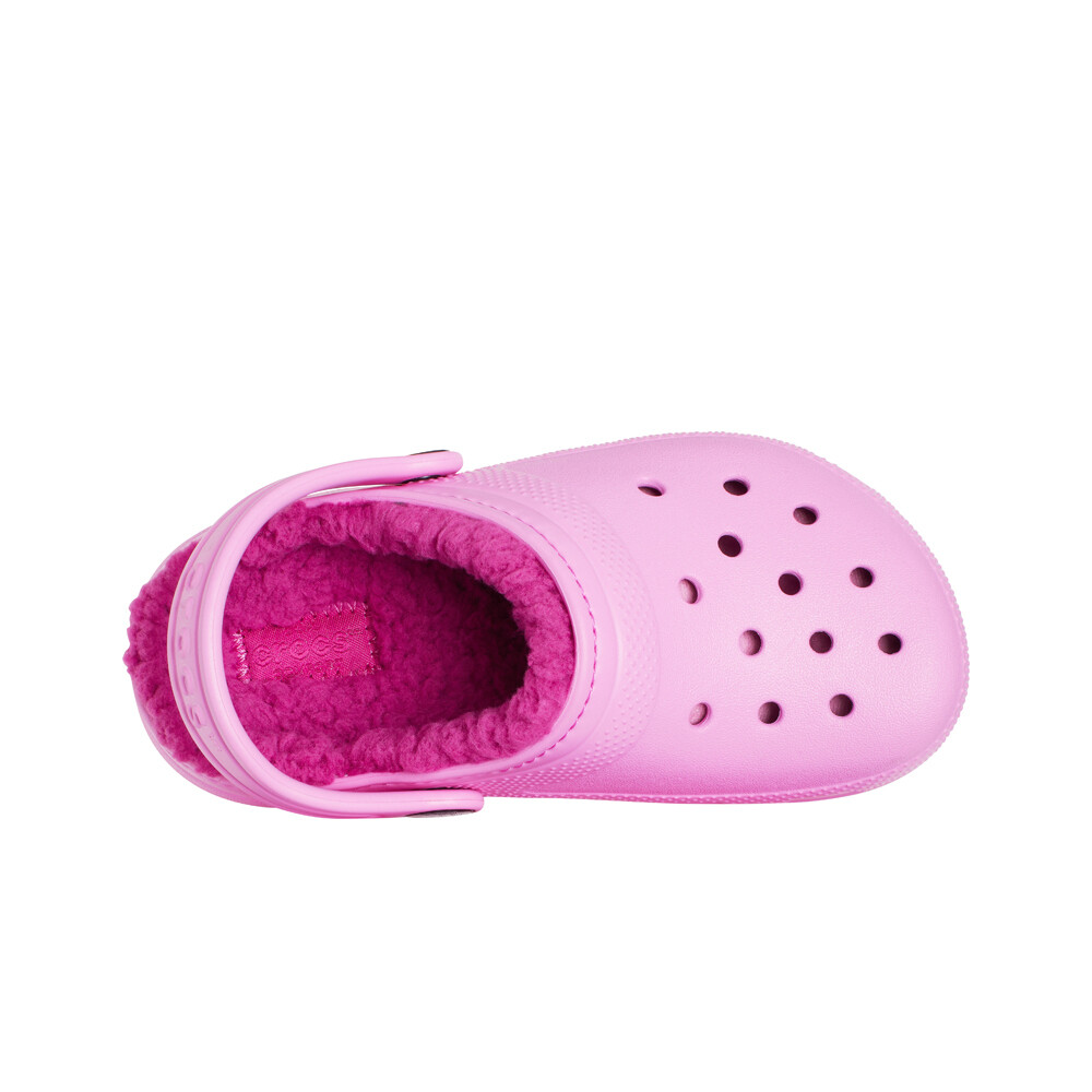 Crocs zueco niño Crocs Classic Lined Clog T vista superior Crocs zueco niño Crocs Classic Lined Clog T vista superior