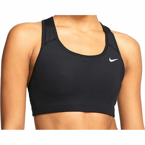 NIKE W NK DF SWSH NONPDED BRA negro