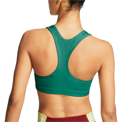 NIKE W NK DF SWSH NONPDED BRA verde
