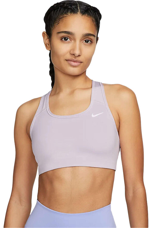 NIKE W NK DF SWSH NONPDED BRA rosa