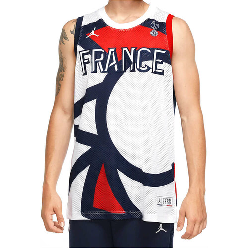 NIKE FRA JD JUMPAN JERSEY blanco