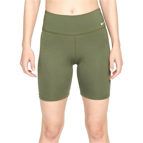 NIKE W NK ONE DF MR 7IN SHRT verde