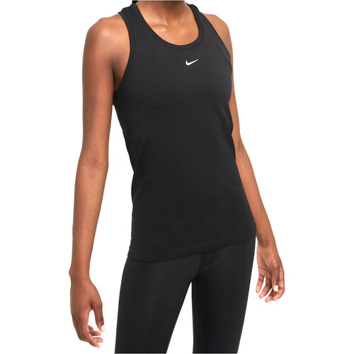 NIKE W NK DFADV AURA SLIM TNK negro