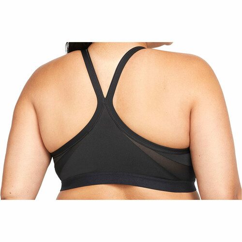 NIKE W NK DF INDY V-NECK PLUS BRA negro