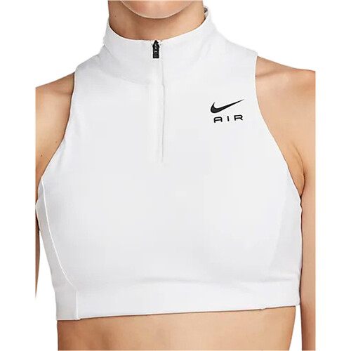 NIKE W NK AIR DF SWSH MOCKZIP BRA blanco